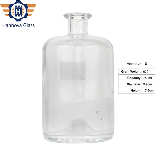 Custom Empty Whiskey Tequila Spirits Vodka Gin Glass Bottles 750ml for Alcoholic Beverages