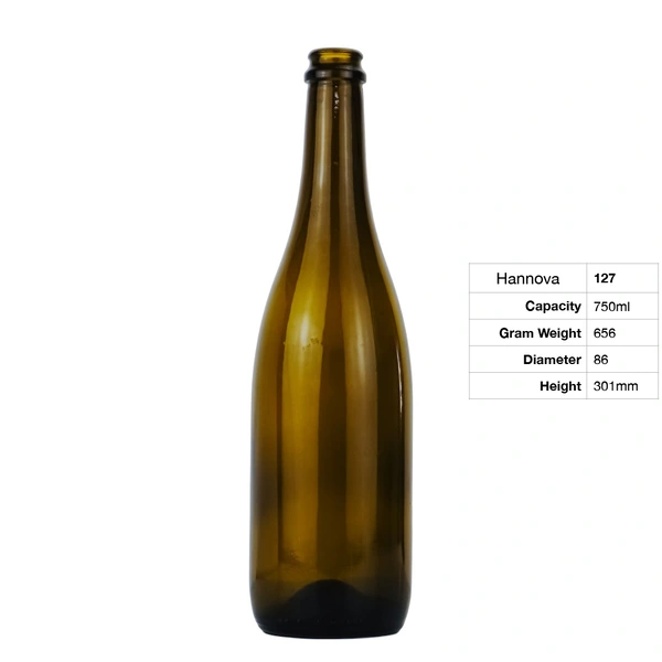 750ml Empty Burgundy Bottles Light Weight Wine Bottle Dark Green 750ml Champagne/Wine Glass Bottle With Cork