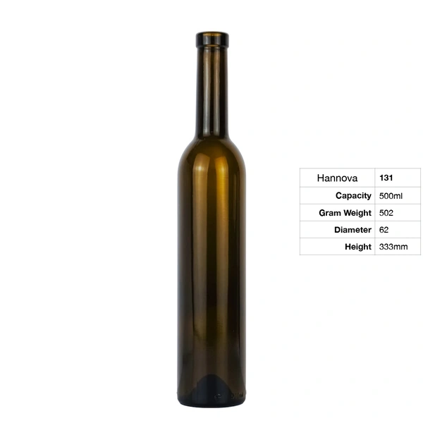 China Manufacturers Wholesale OEM 500ML Wine Glass Bottle 50cl Spirits Bottles Gift Wine Brown Glass Bottle