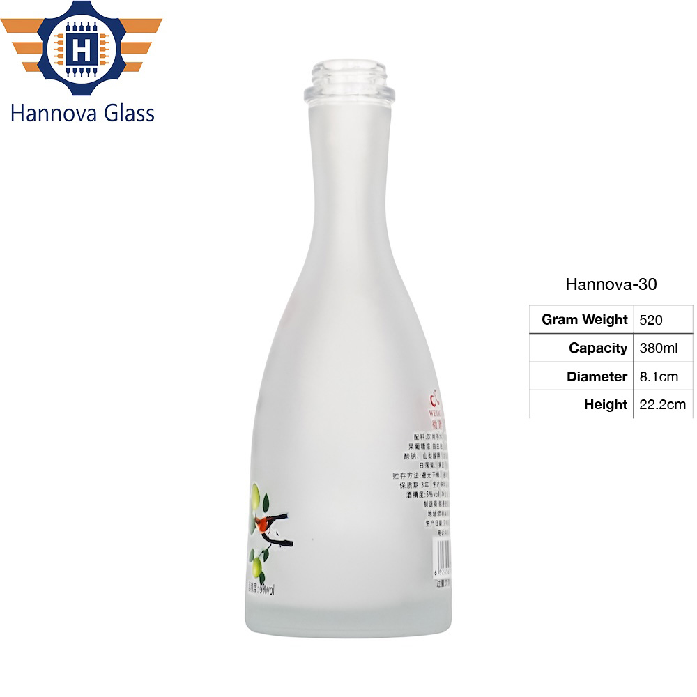 Classic Design Round 330ml Mineral Water Original Flint Juice Bottle Glass for Beverage