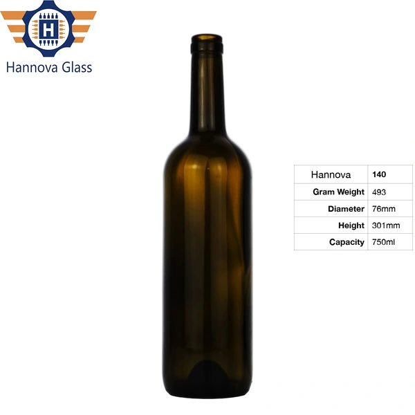 Hot Selling Low Price clear Amber Round Empty Wine Bottle 750ml Cheap Custom Glass Wine Bottles with Cork for Sale