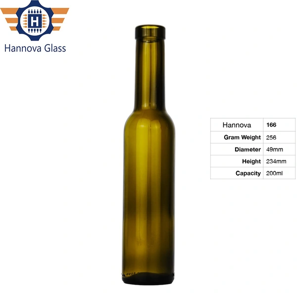 Wholesale 200ml High-End Lucency Glass Bottles with Screw Cap Durable Inner Cylinder Amber for Olive Oil Factory Price