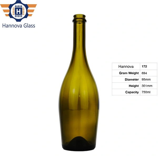 Factory Wholesale Round Clear Glass Wine Bottles Empty for Bordeaux Cork Bottles Red Wine 75cl Glass 750ml Glass