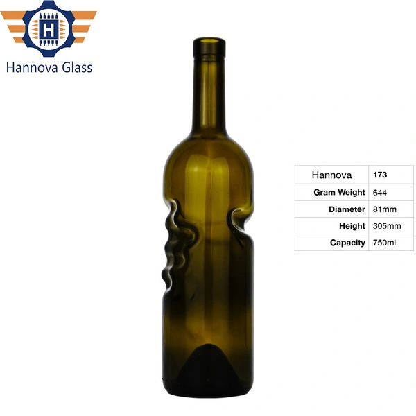 Factory Wholesale 750ml Red Wine Glass Bottle Angel’s Hand Special-Shaped Juice Wine Beverage Liquor Packaging Custom Labels