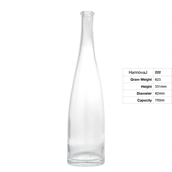 Custom Logo Factory Wholesales 750ml Round Long Neck Cork Cap Thin Bottom Whiskey Vodka Tequila Liquor Glass Bottle