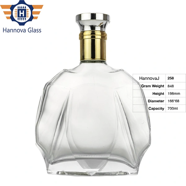 Custom Fancy 700ml Tequila Wine Liquor Alcohol Vodka Whisky for Cork